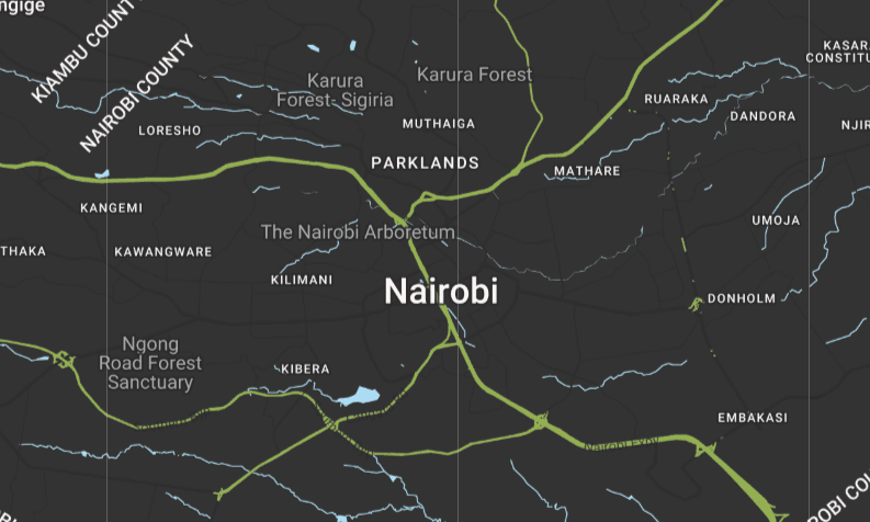 Map of Nairobi